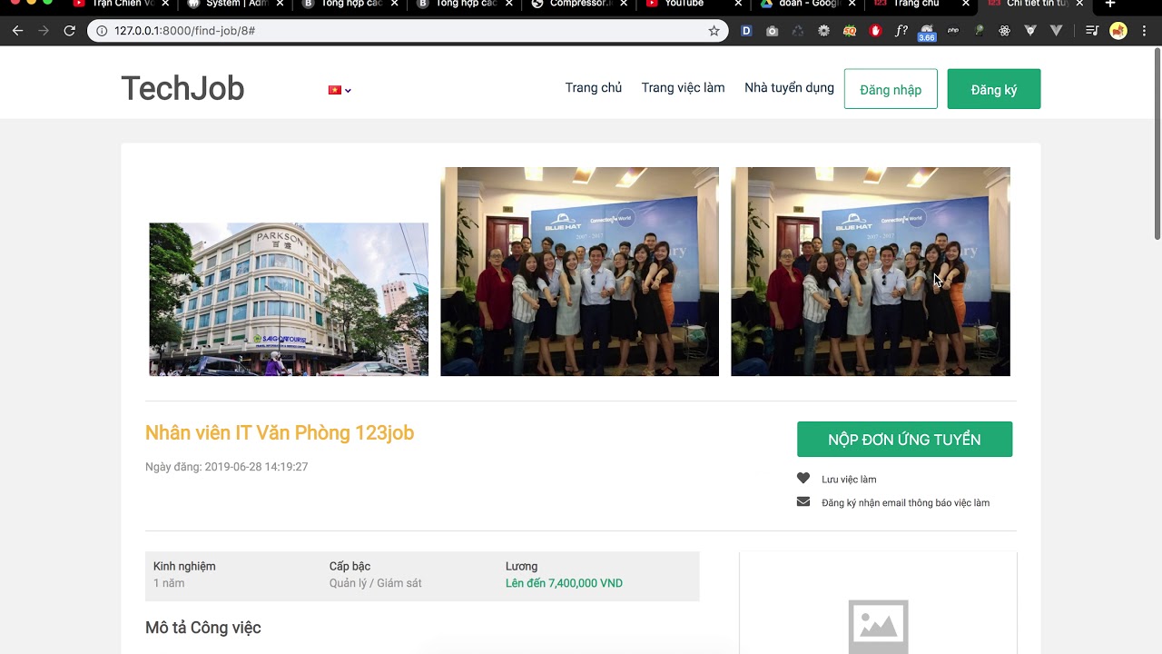 Đồ án tốt nghiệp - Xây dựng website tuyển dụng - Preview