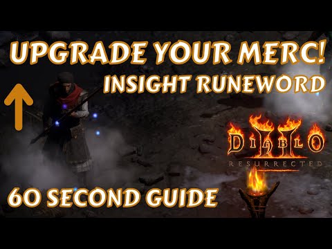 Cheap Mercenary Upgrade! - Insight Runeword - 60 Second Guide - Diablo 2 Resurrected