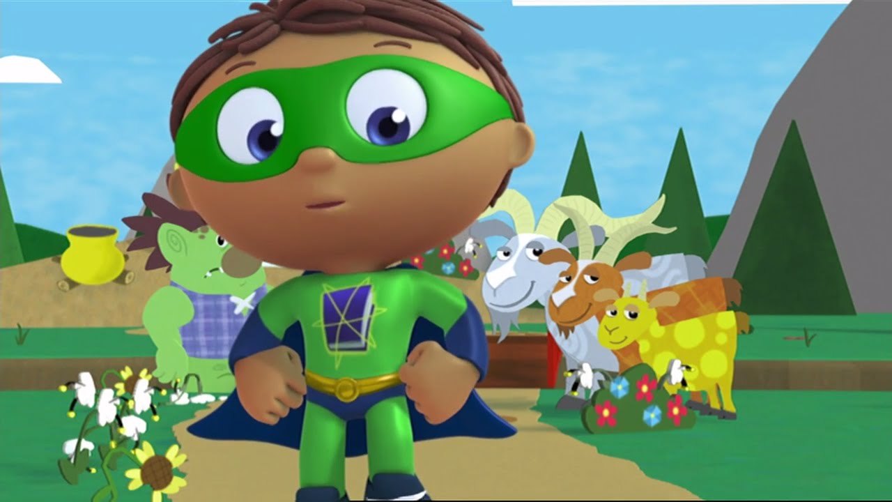 Super Why Full Episodes  - The Three Billy Goats Gruff ✳️ S01E22 (HD)