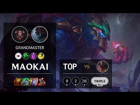 Maokai Top vs Malphite - KR Grandmaster Patch 10.23