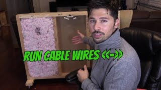 HOW TO FISH CABLE WIRES THROUGH STUDS HORIZONTALLY USING FLEX DRILL BIT