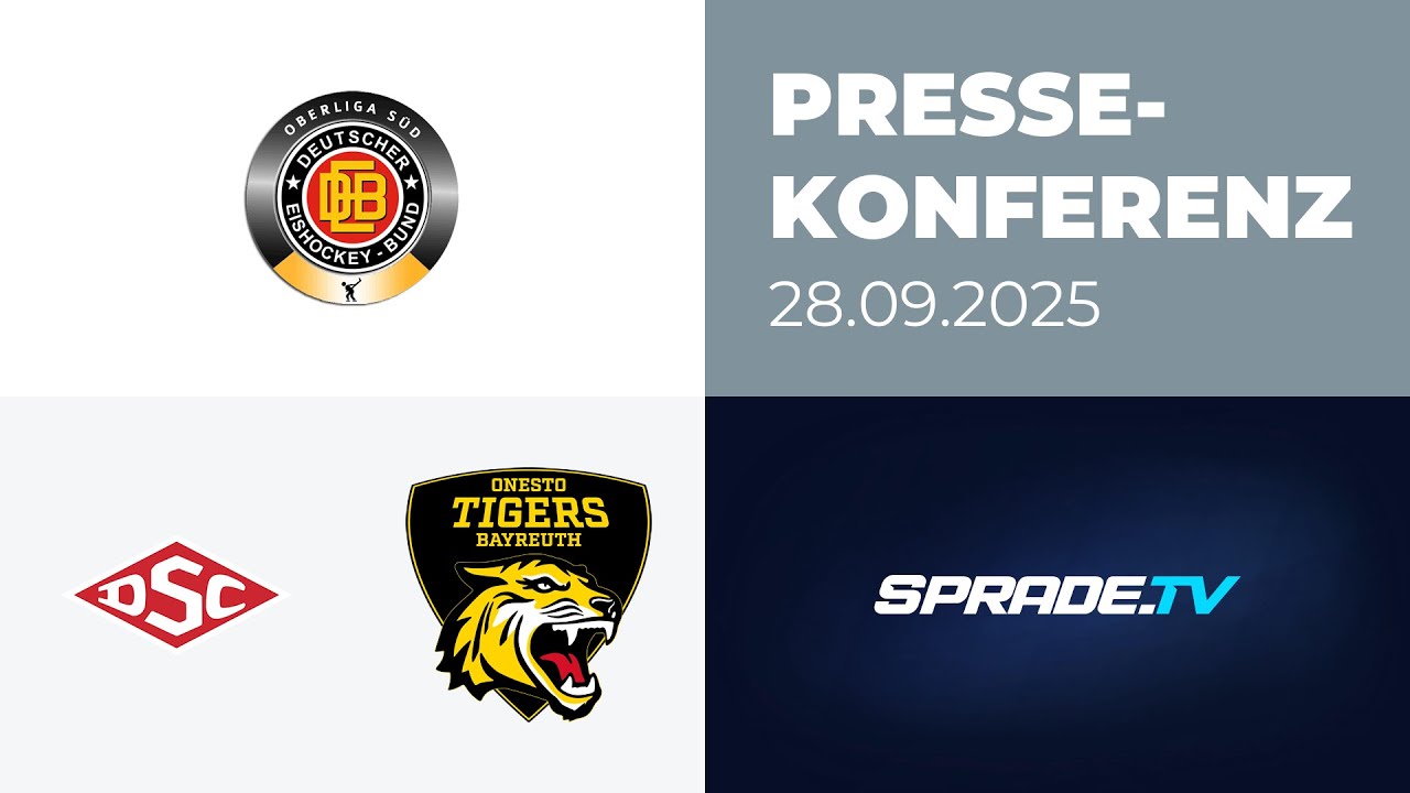 28.09.2025 - Pressekonferenz - Deggendorfer SC vs. onesto Tigers Bayreuth
