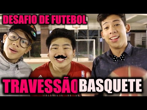 DESAFIO DO TRAVESSÃO TIPO MICHAEL JORDAN - DESAFIOS DE FUTEBOL
