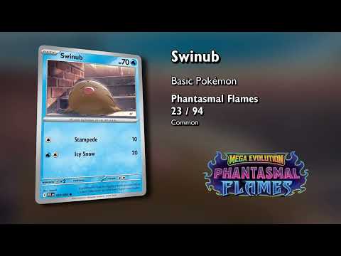 PFL 023 Swinub Pokémon   Phantasmal Flames   imoniii   Cozy Cardboard Chronicle