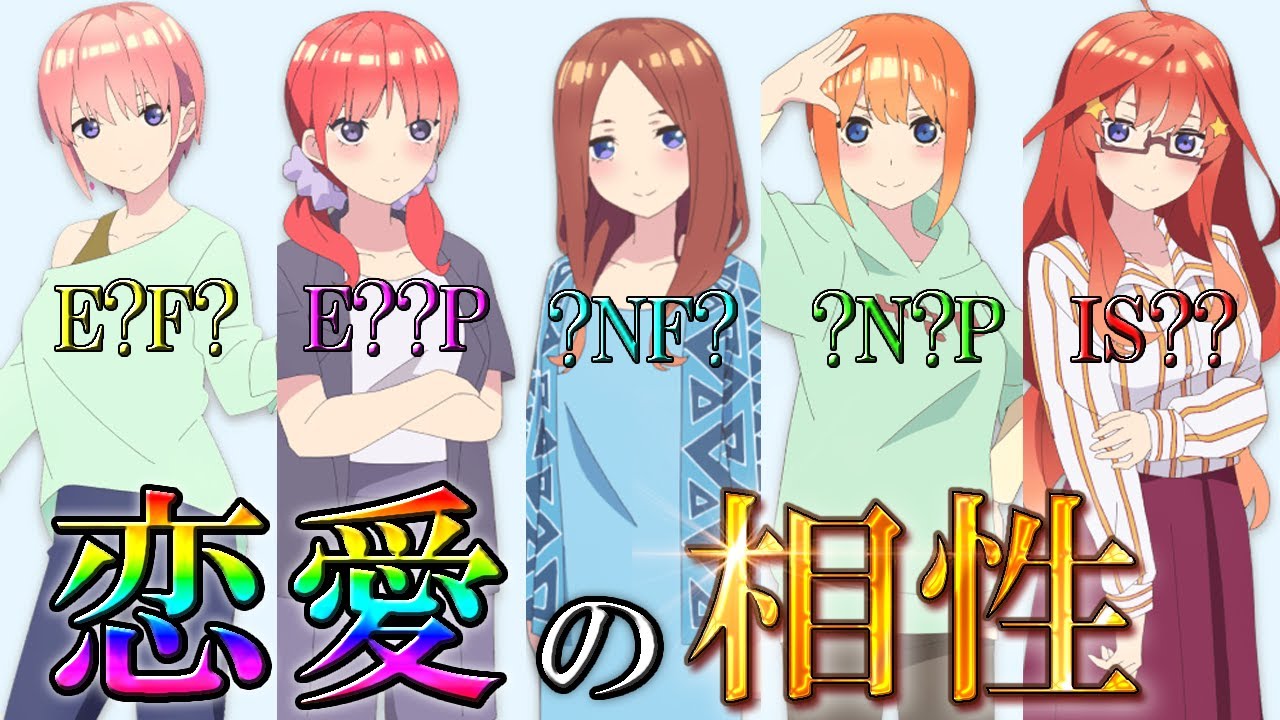 【MBTI性格診断】●●と風太郎の相性がヤバかった【五等分の花嫁】