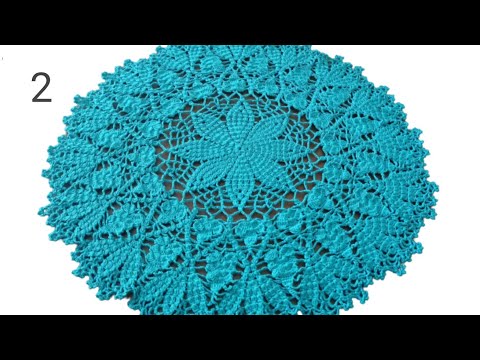 How to make a Crochet Tablecloth Part 1 6 Taplak Meja Rajut
