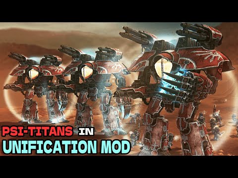 NEW PSI-TITANS & Grey Knights vs Heretics! - Unification Mod, Warhammer 40K: Dawn of War Soulstorm