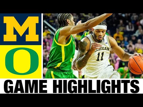 #4 Michigan vs Oregon Highlights | Men's Basketball | College Basketball 2025