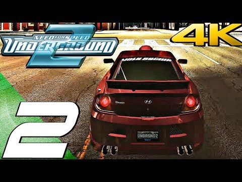 Need For Speed Underground 2 HD - Gameplay Walkthrough Part 2 - Hyundai Tiburon GT (4K 60FPS)