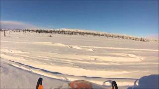 preview picture of video 'Snow Machine Ride Eureka Alaska February 2014'