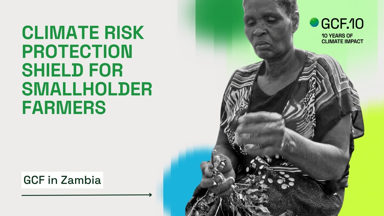 GCF in Zambia: Climate risk protection shield for smallholder farmers