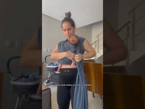 COMO USAR SLING COM RECÉM NASCIDO #bebê #dicas #maternidade