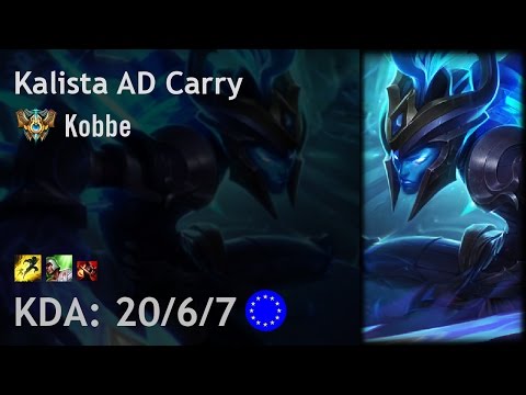 Kalista AD Carry vs Jhin - Kobbe - EUW Challenger Patch 7.4