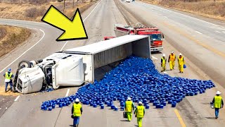 Truck Accident Reveals Hidden Cargo, Turns Pale When He Finds Out What It Is