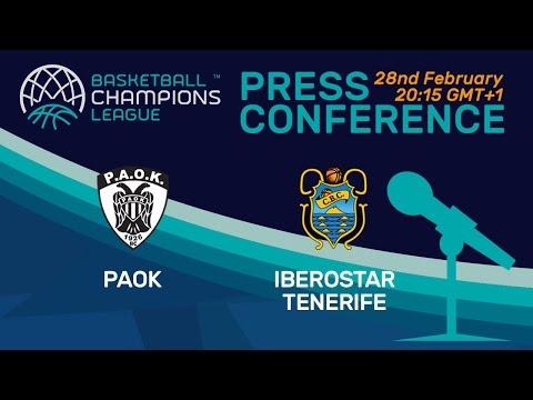 PAOK v Iberostar Tenerife - Press Conference - Basketball Champions League