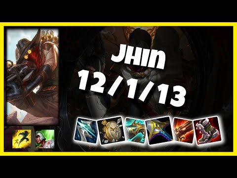 Jhin 10.25 Gameplay Challenger Replay Bot Lane - S11 (12/1/13) - KOREAN