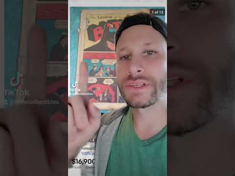 Batman 1 from 1940 sells for almost $20,000. #batman #batmancomics #dccomics #shorts #comicbooks