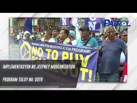 Implementasyon ng jeepney modernization program tuloy na: DOTr TV Patrol