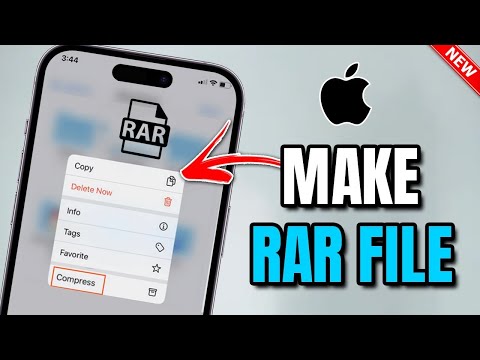 How to create a RAR file in iPhone? without software & Internet