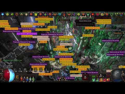 Blade Blast Bladefall Assassin min-maxed t16 100% Delirium triple beyond 3.13 Ritual league