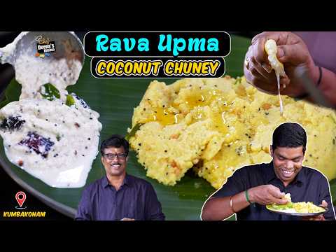 அதிரடி ரவா உப்புமா பசங்களுக்கு பிடிச்ச மாதிரி | 5-Minute Rava Upma & Chutney | Chef Deena's Kitchen