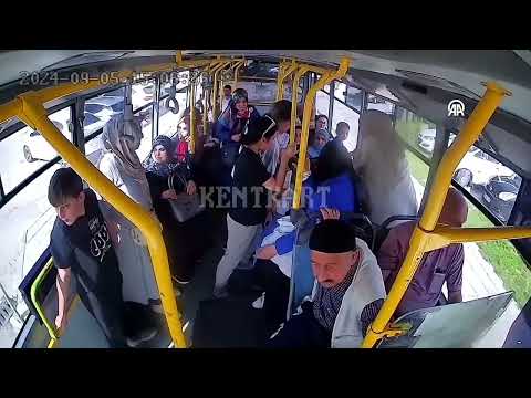 Otobüs şoförü rahatsızlanan hamile yolcuyu hastaneye yetiştirdi