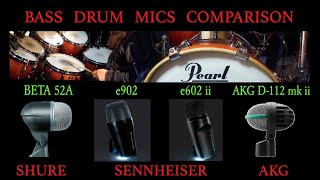 Video thumbnail for Kick Drum Mic Comparison: Sennheiser e902, e602ii, Shure Beta 52A, AKG D-112 mkii by Jorge Eduardo Olivares Reyes