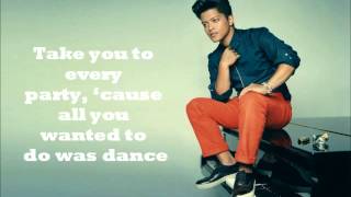 Bruno Mars - When I was your man - Lyrics Screen Letra Karaoke