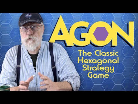 Agon - possibly the first hex-based 2-player strategy game. (It's in all the big board game books.)