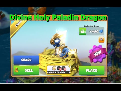 Hatched Holy Paladin Dragon-Dragon Mania legends | 6th Anniversary collection reward | DML