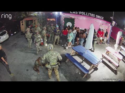 Chaos in San Antonio ICE raid shows people hiding in food trucks, agents breaking security camera