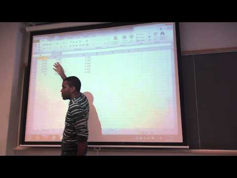 Math 209 Lecture 5 - continued - quick excel demonstration for chapter 3 excel HW