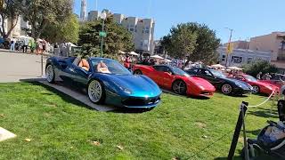 Ferraris in Washington square Park for Italian heritage parade San Francisco