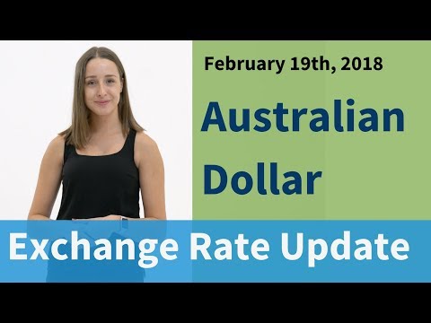 豪ドルの為替レートを更新しました。2018年2月19日 (Australian Dollar Exchange Rate Update: February 19, 2018)