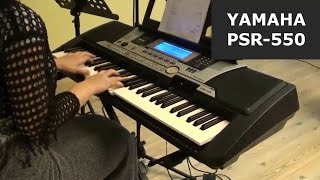 Video thumbnail for Yamaha PSR-550 Demonstration Movie by Jauns Sākums