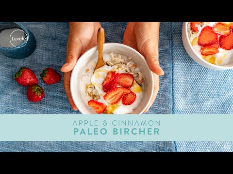 Healthy PALEO breakfast | Apple Cinnamon Bircher