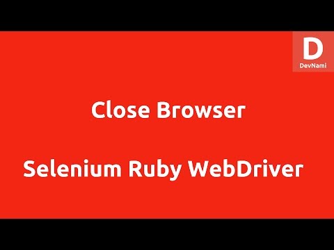 Selenium Ruby Open Firefox Browser