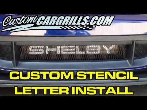 Vinyl Stencil Lettering Demo #2 How-To by customcargrills.com