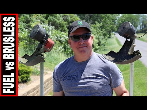 COMPARING MILWAUKEE M18 BRUSHLESS STRING TRIMMER TO FUEL QUIK-LOK // MILWAUKEE TRIMMER CHALLENGE!