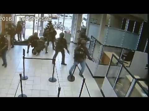 SWAT Team Raid Ends Hostage Situation in Bank [HD]