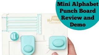 We R Memory Keepers Mini Alphabet Punch Board Review and Demo