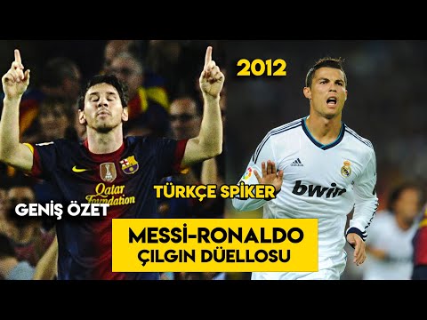 Barcelona 2-2 Real Madrid | Türkçe Spiker | Messi-Ronaldo Düellosu - 2012