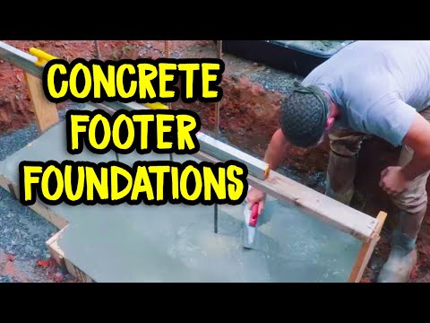 Concrete Footer Foundations - Pouring and Finishing