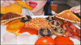 Download lagu ASMR BIG BIG ENGLISH BREAKFAST | EGGS MUSHROOM BEANS BACON HASH BROWN | EATING SOUNDS | NO TALKING mp3