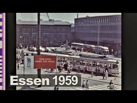 Stadt Essen 1959 - im Renault an die Ruhr - Ennepe
