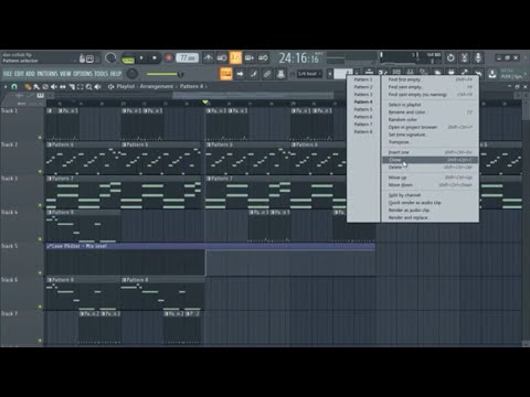 FL Studio 20 How to Clone a Pattern