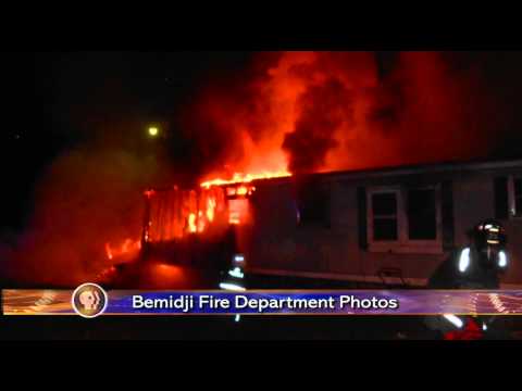 Fire Severely Damaged a Mobile Home Near Bemidji - Lakeland News at Ten - July 29, 2013