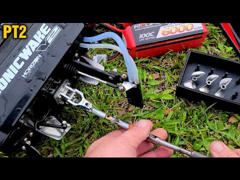 GPS Testing Three Sonicwake Props Preped Differently - Fast Electric Rc Boat Prop Modification