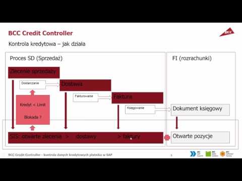 BCC Credit Controller – kontrola danych kredytowych płatnika w SAP