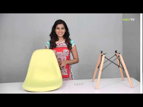 Home&Hearth Replica Eames DSW Side Chair - Video assembly guide